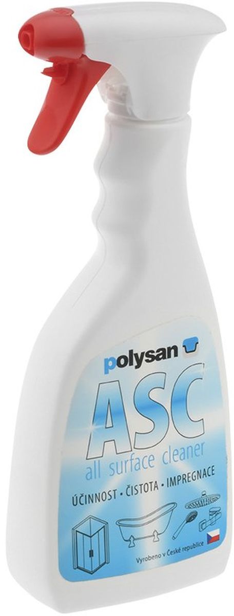 Polysan Asc Reinigungsmittel für Badewannen, Duschwannen und Kabinen 500 ml 94000