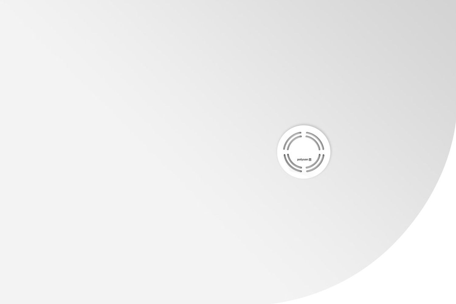 Polysan Flexia Halbrunde Duschwanne 120x80 cm weiß 91281