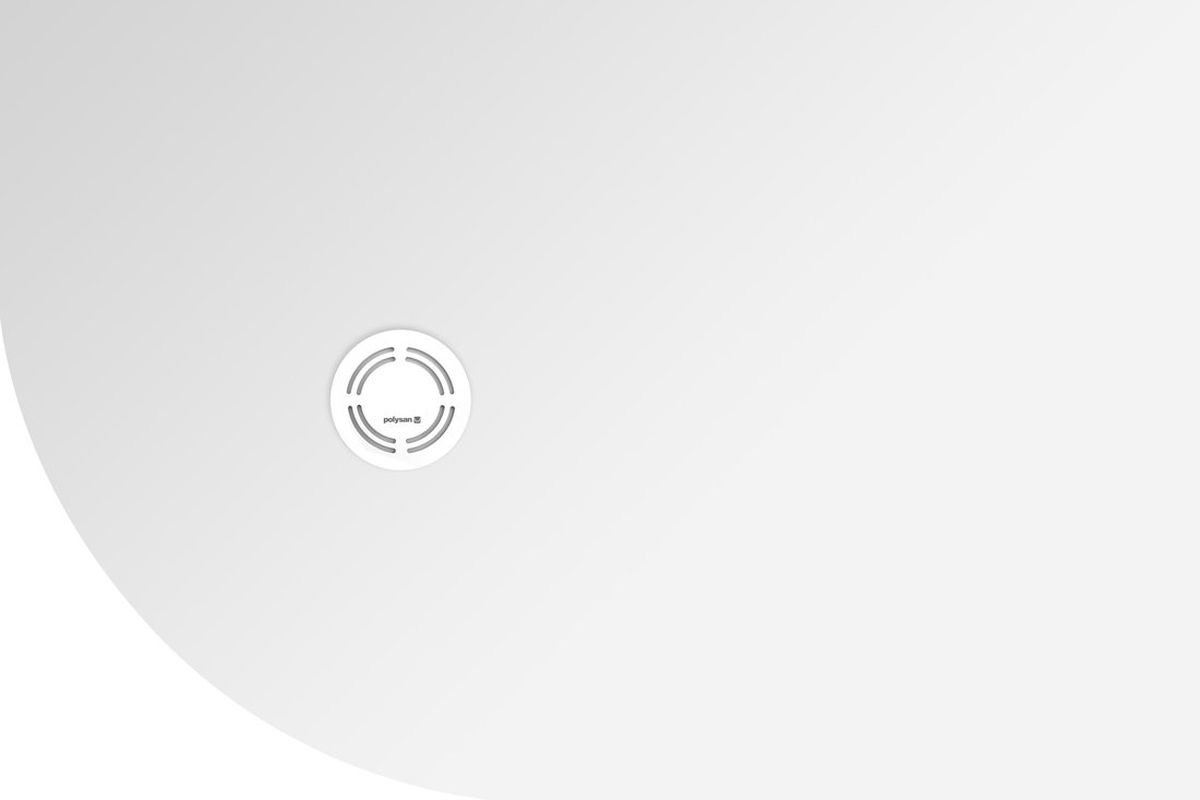 Polysan Flexia Halbrunde Duschwanne 120x80 cm weiß 91291