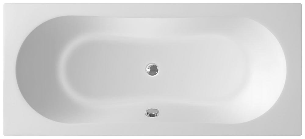 Aqualine Jizera Rechteckige Badewanne 180x80 cm weiß G1880