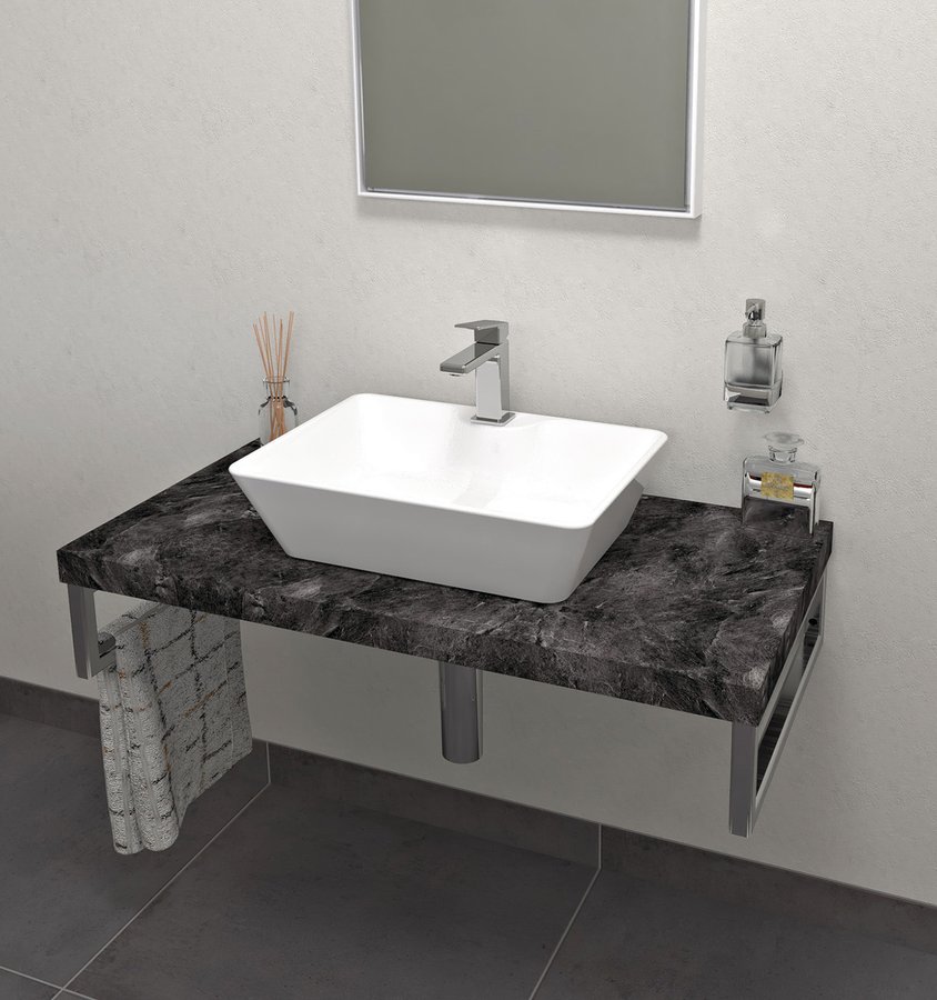 Sapho Avice Arbeitsplatte 100x49.5 cm graphit AV109