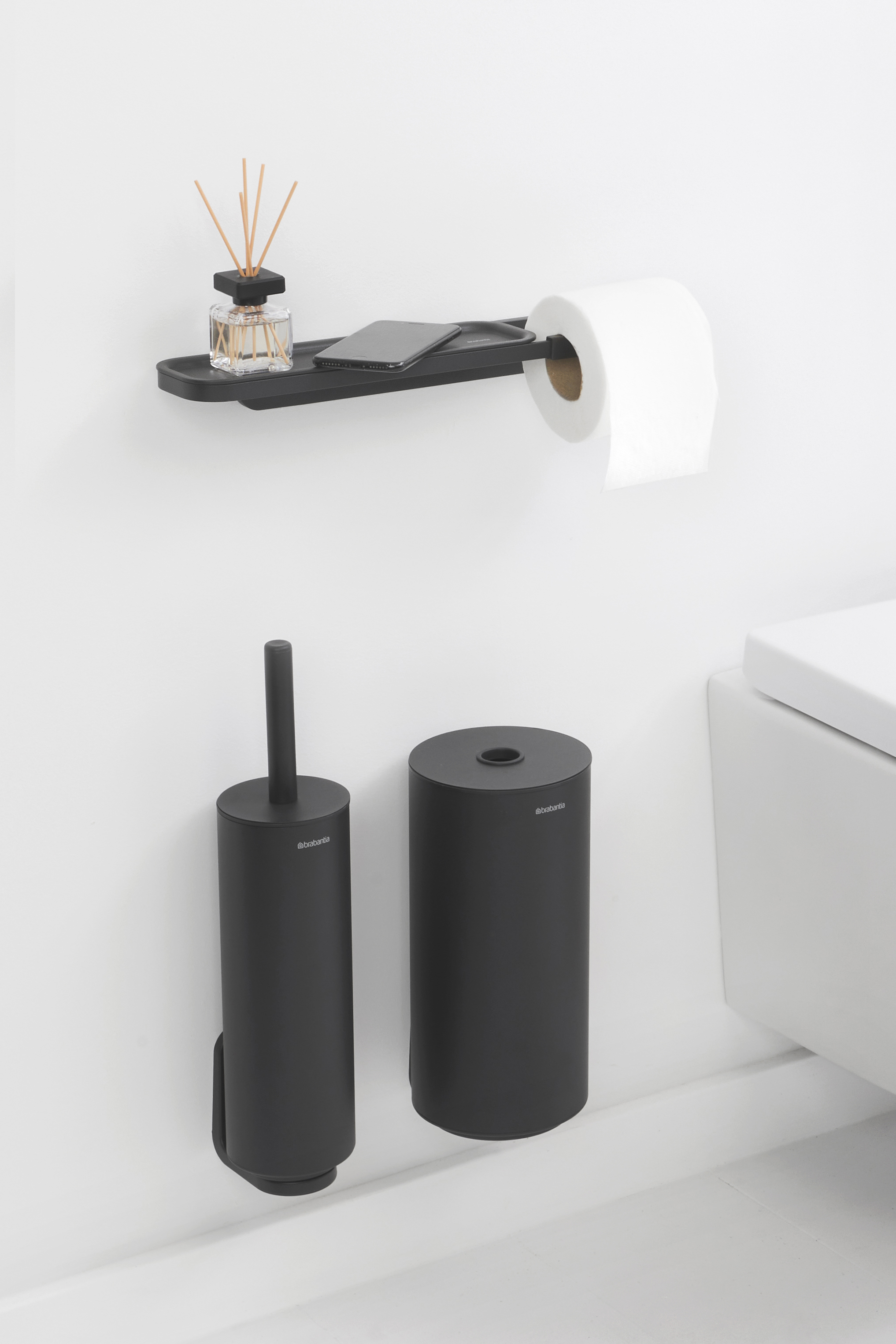 Brabantia MindSet Klopapierhalterung graphit 303128
