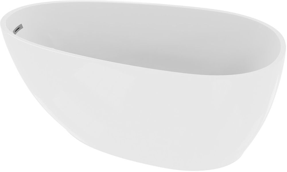 LaVita Lacrima Freistehende Badewanne 167x84 cm oval weiß 5900378322306