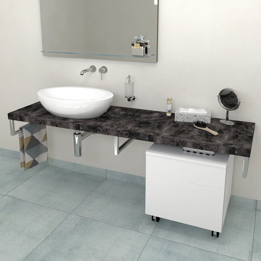 Sapho Avice Arbeitsplatte 130x49.5 cm graphit AV139