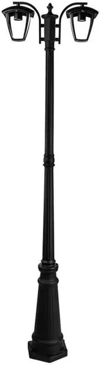 V-TAC Stehleuchte für den Außenbereich 2x60 W schwarz 7062