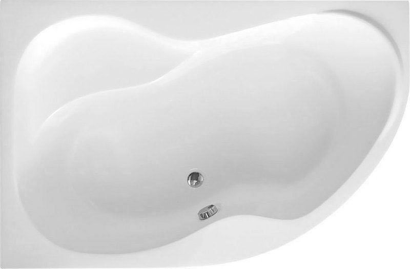 Aqualine Cidlina Eckbadewanne 159x105 cm linksseitig weiß G3615