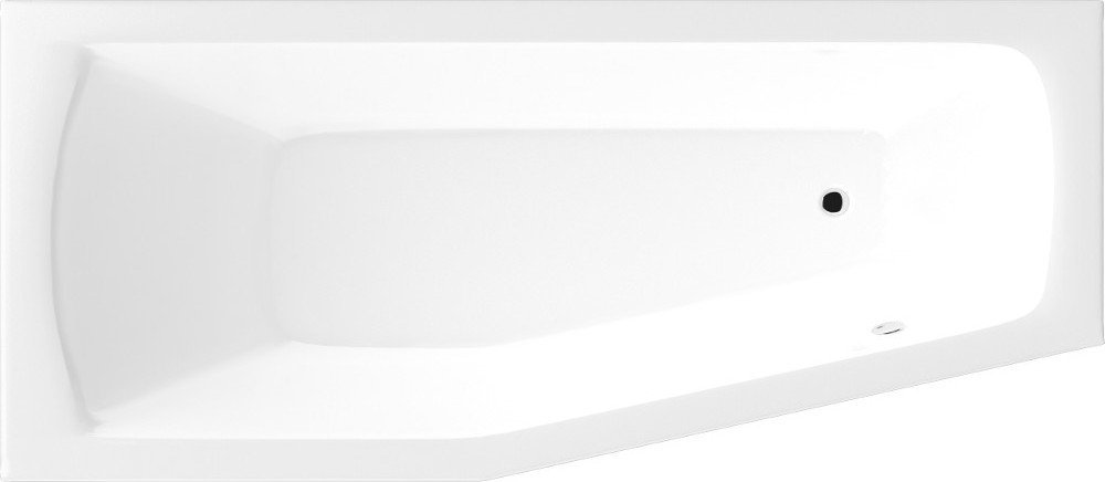 Aqualine Opava Eckbadewanne 170x70 cm linksseitig weiß C1770