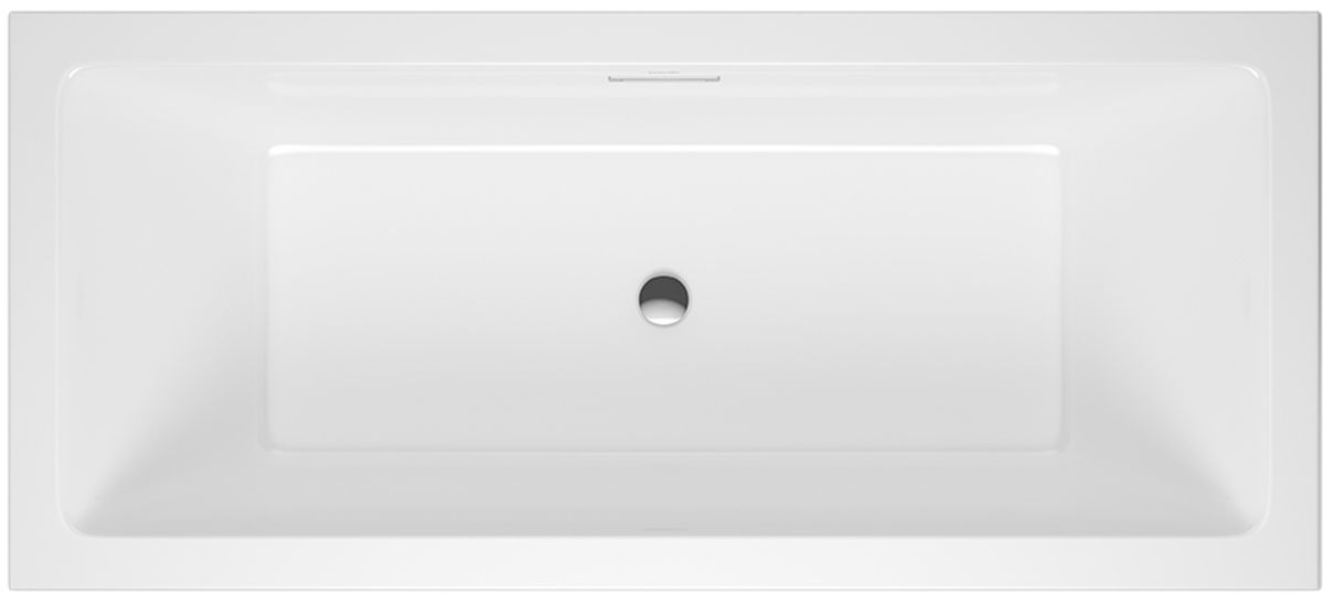 Set Rechteckige Badewanne Excellent Heaven Slim WAEX.HEV17WHS, Badewannensiphon Excellent Flow ARIN.FLOW.CR