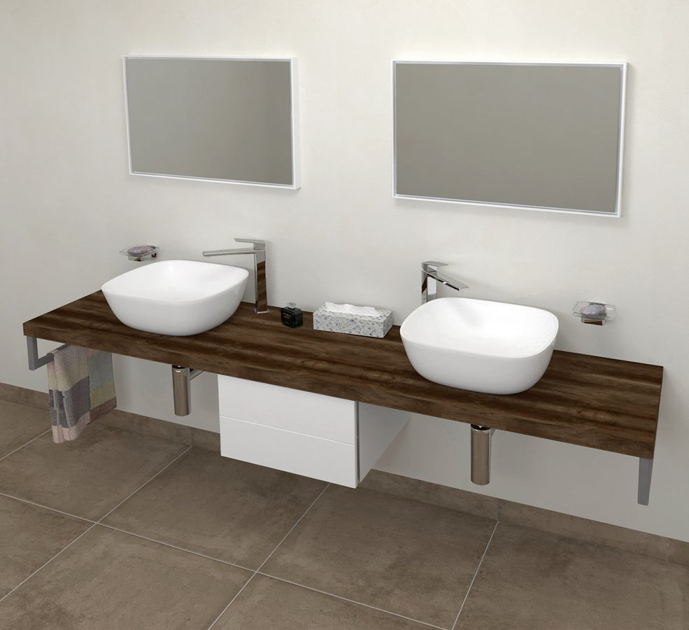 Sapho Avice Arbeitsplatte 180x49.5 cm eiche AV1811