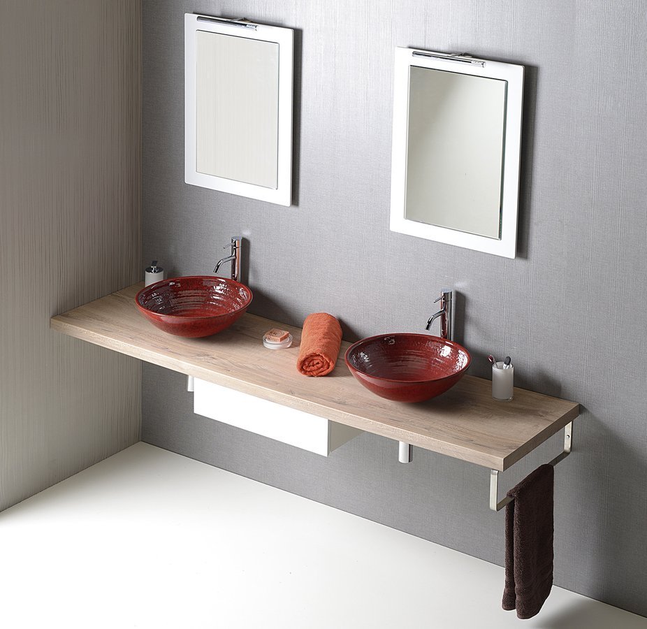 Sapho Avice Arbeitsplatte 180x49.5 cm eiche AV184