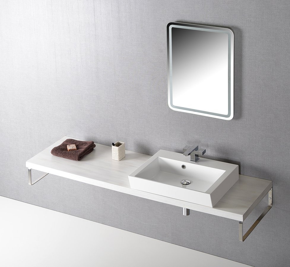 Sapho Avice Arbeitsplatte 180x49.5 cm eiche AV185