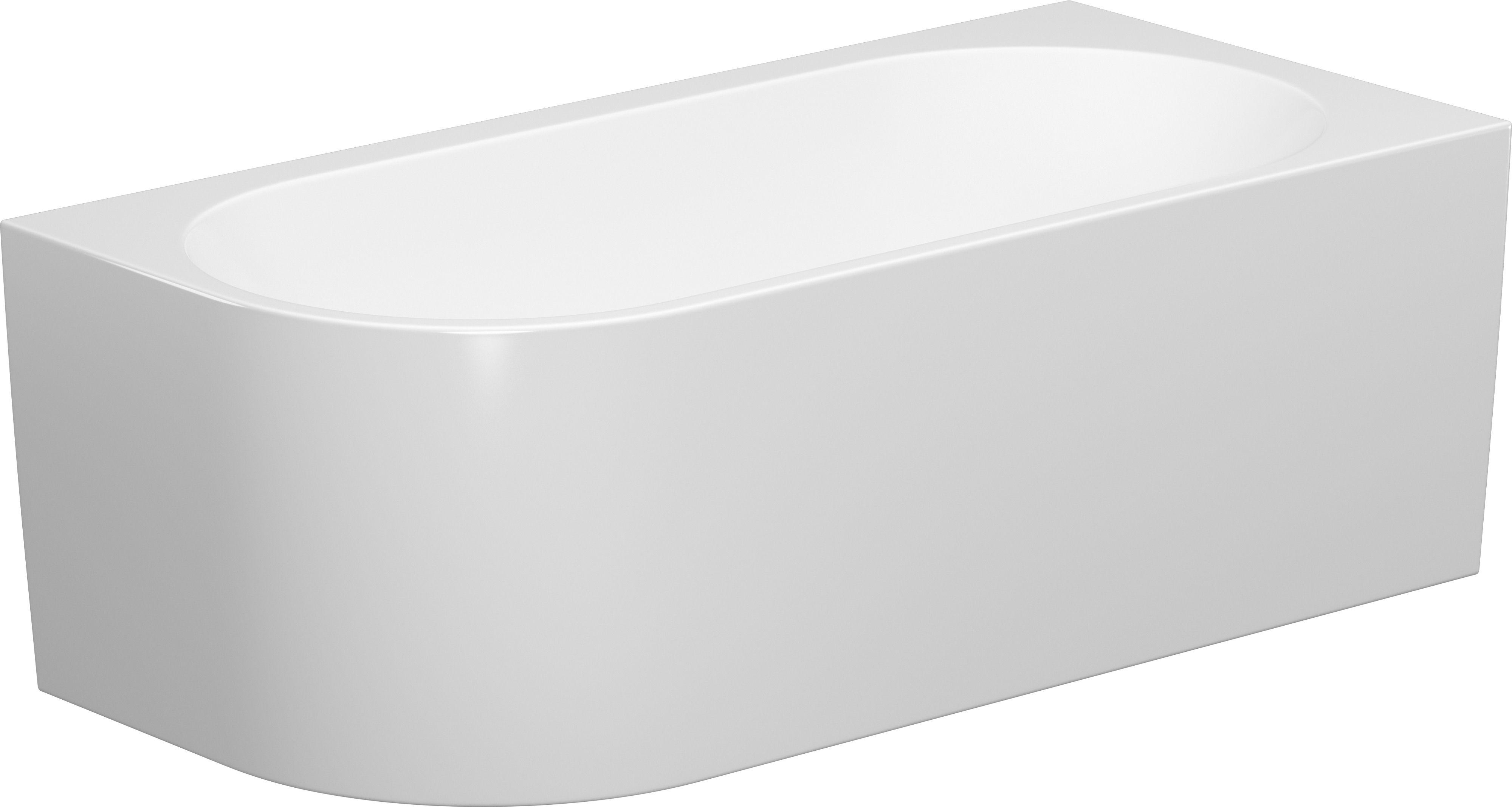 Cersanit Crea Freistehende Badewanne 170x82 cm oval weiß S301-330