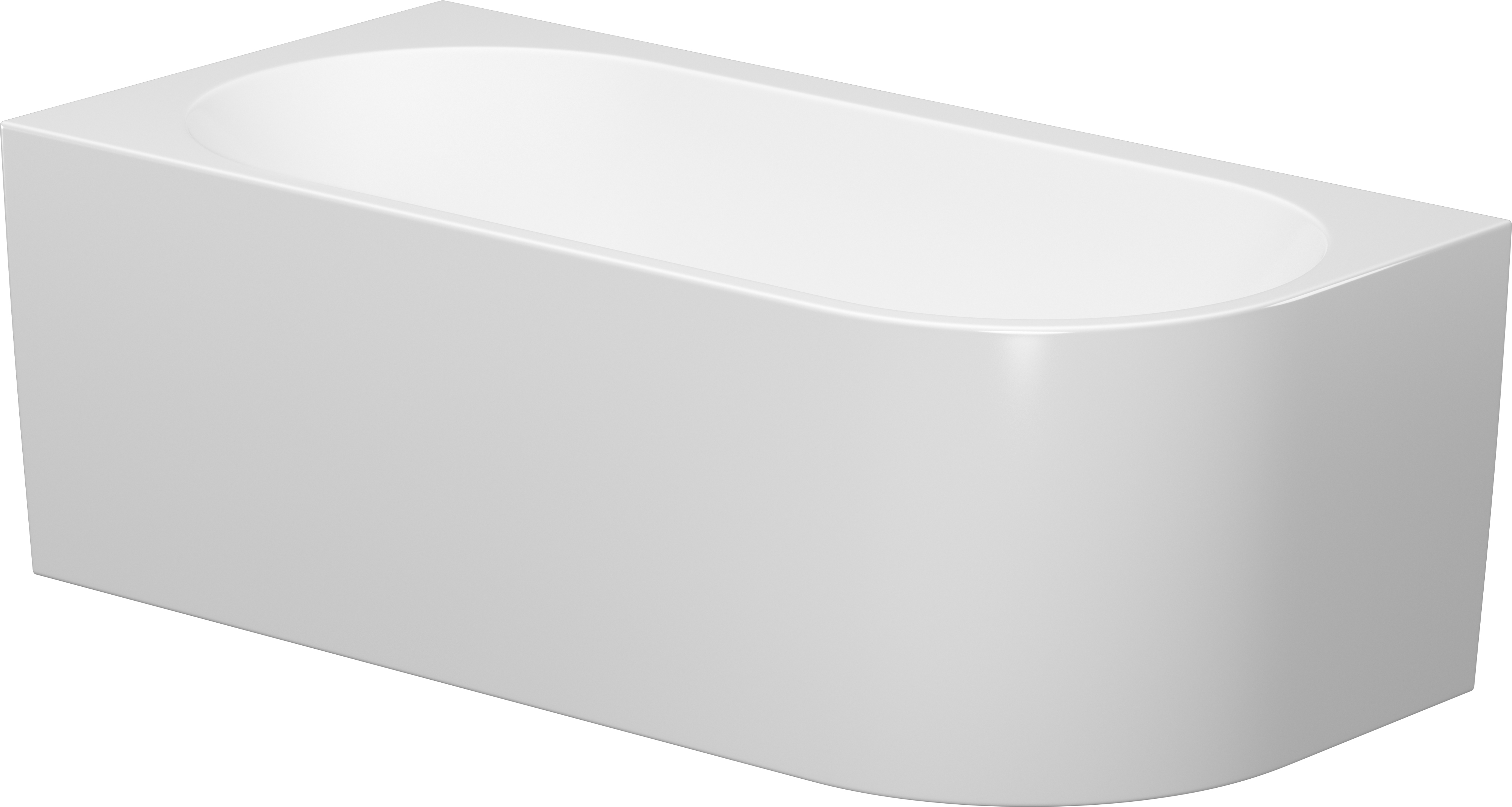 Cersanit Crea Freistehende Badewanne 170x82 cm oval weiß S301-329
