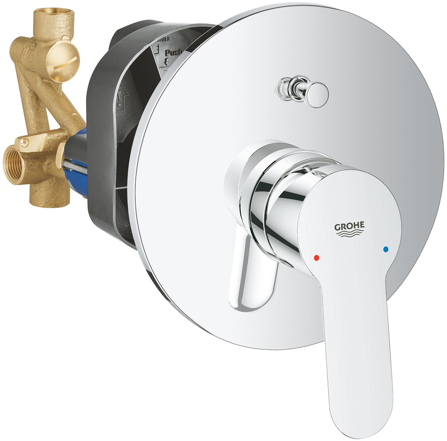 Grohe BauEdge Badewannen- und Duscharmatur Unterputz StarLight Chrome 29079000