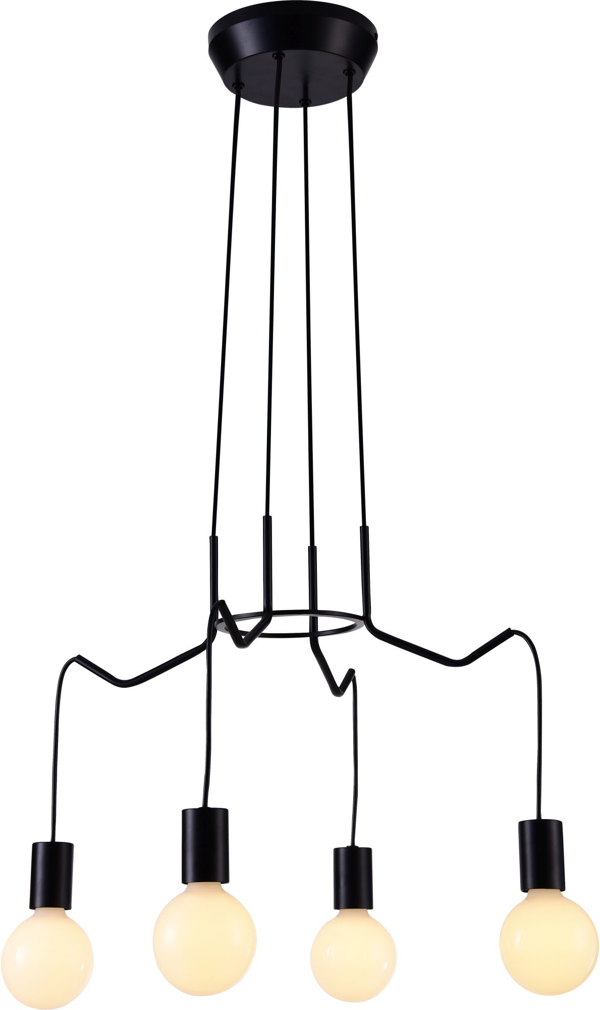 Candellux Basso Pendelleuchte 4x40 W schwarz 34-71019