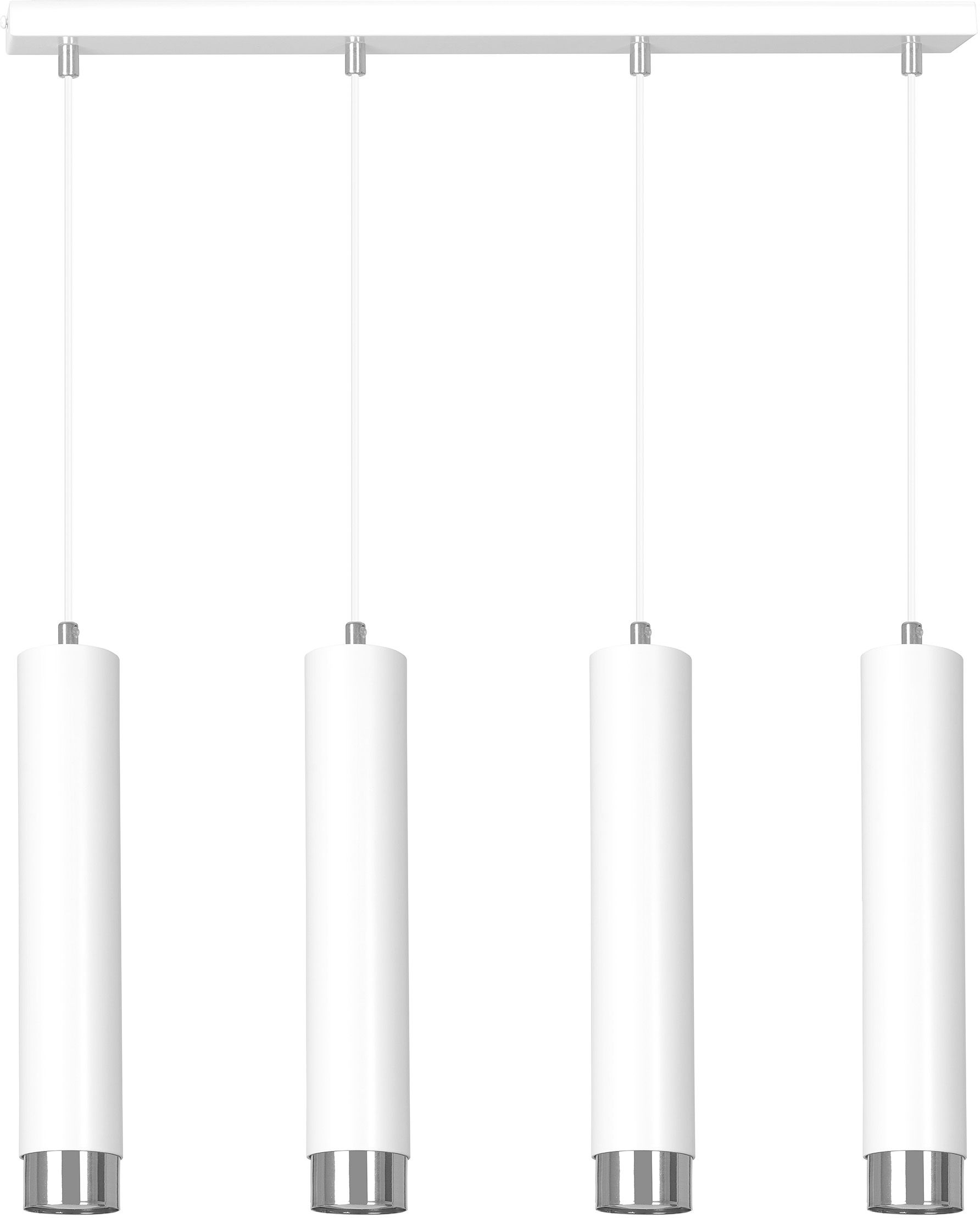 Emibig Kibo Pendelleuchte 4x8 W weiß-chrom 641/4
