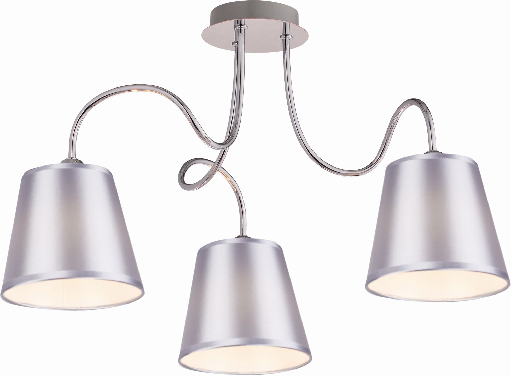 Candellux Luk Deckenlampe 3x40 W chrom-grau 33-70746