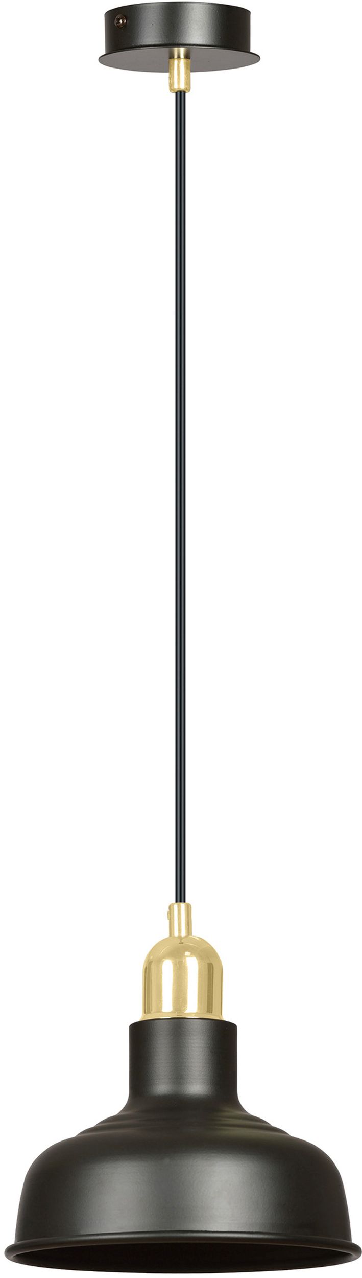 Emibig Ibor Pendelleuchte 1x15 W schwarz-gold 1042/1