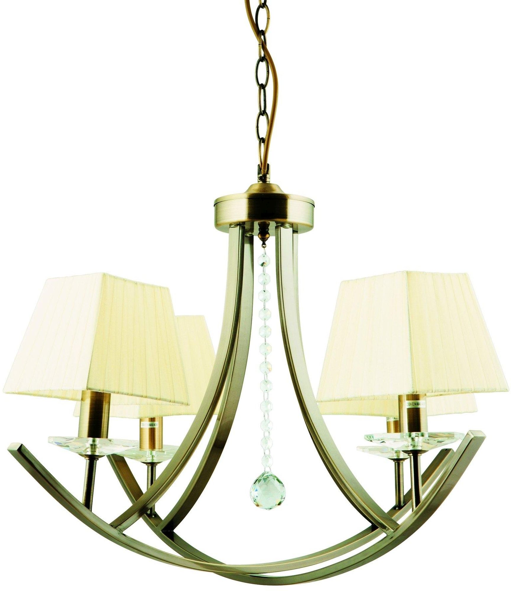 Candellux Valencia Pendelleuchte 4x40 W patina-gelb 34-84555