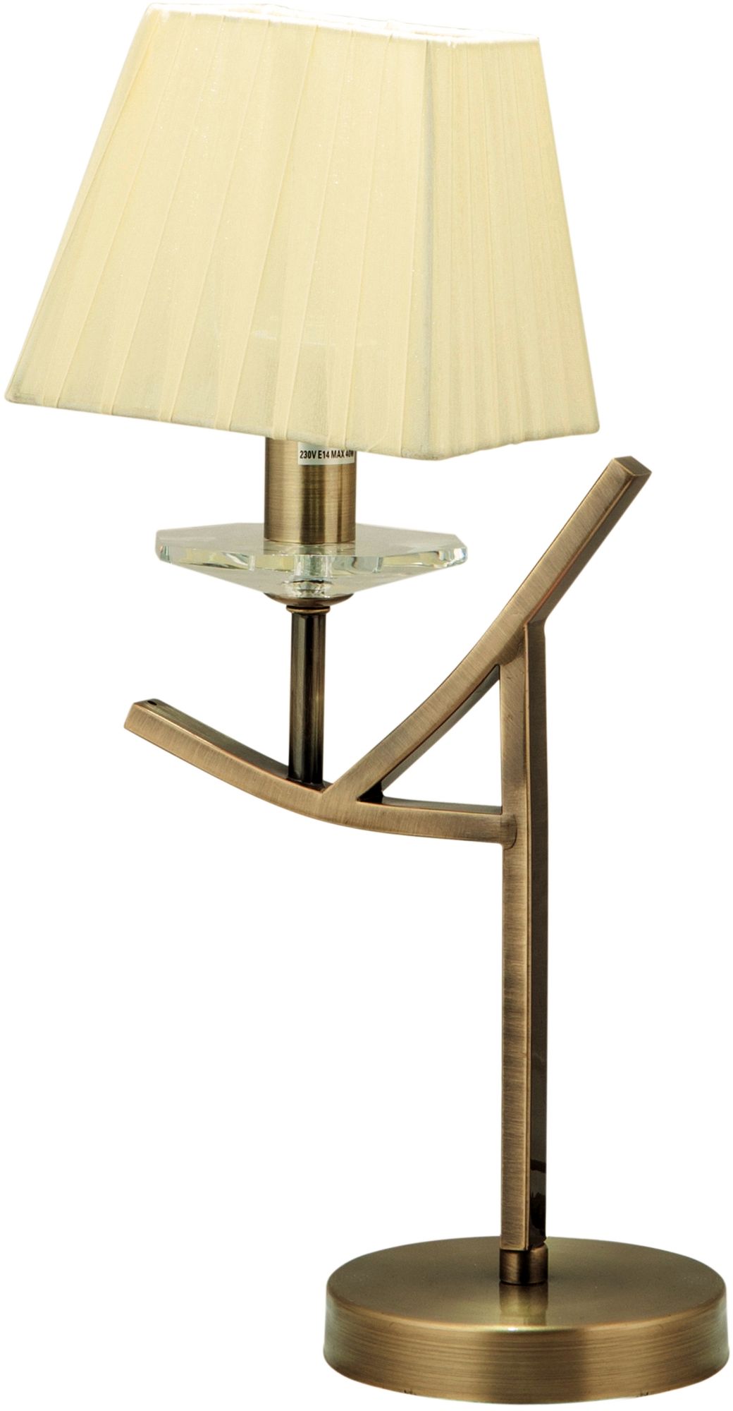 Candellux Valencia Tischlampe 1x40 W patina-gelb 41-84593