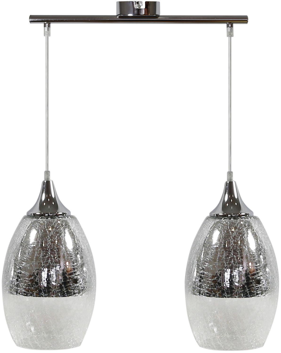 Candellux Celia Pendelleuchte 2x60 W silber 32-51578