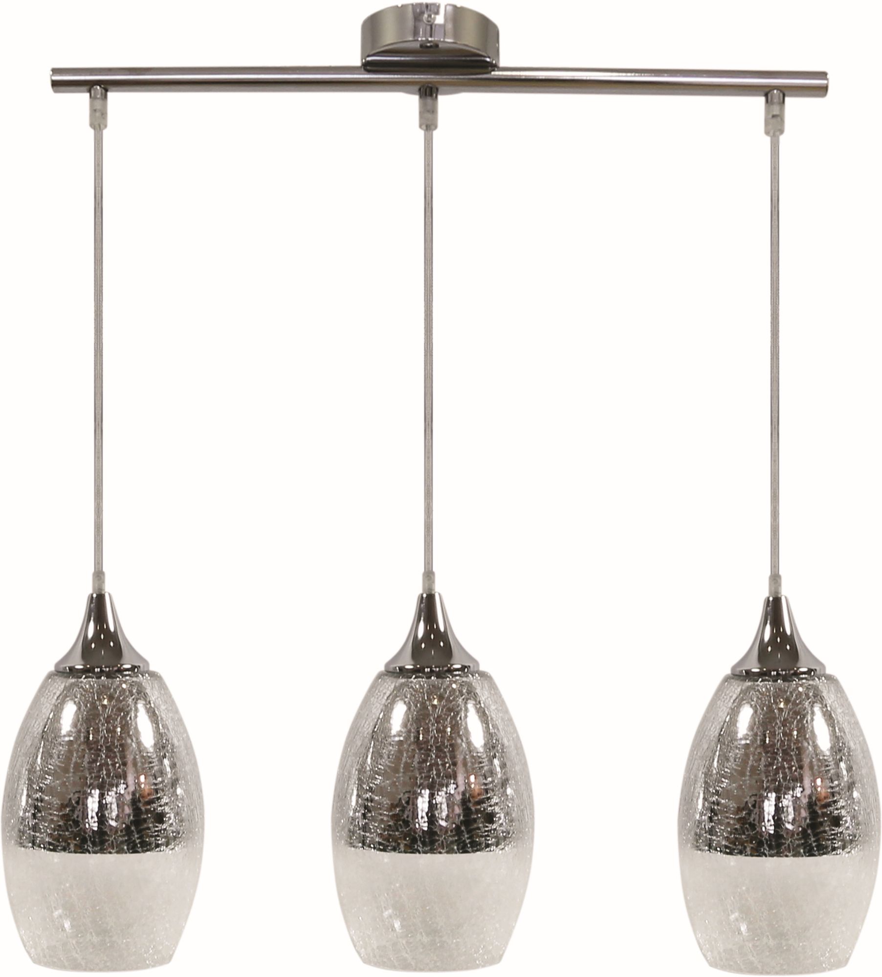 Candellux Celia Pendelleuchte 3x60 W silber 33-51585