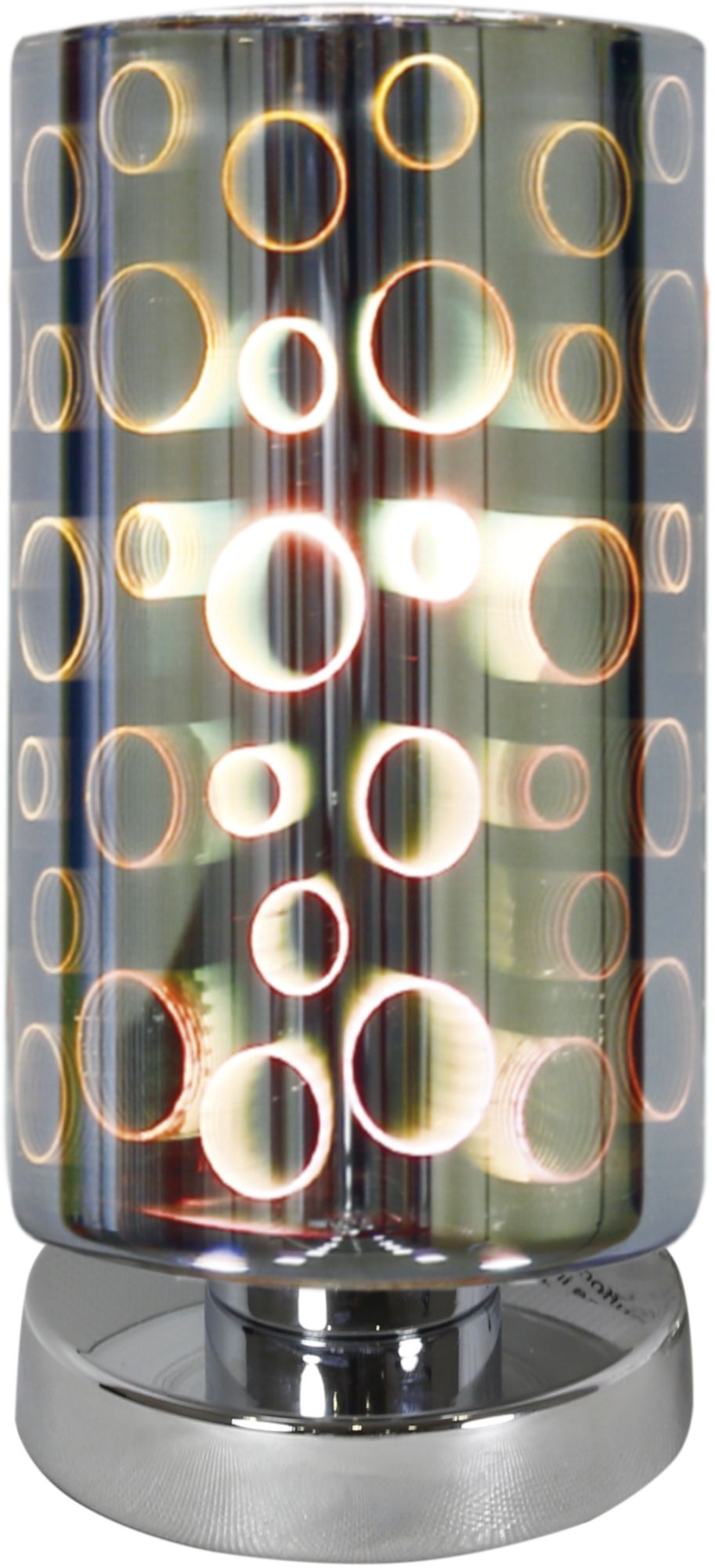 Candellux Nocturno Tischlampe 1x60 W chrom-mehrfarbig 41-61454