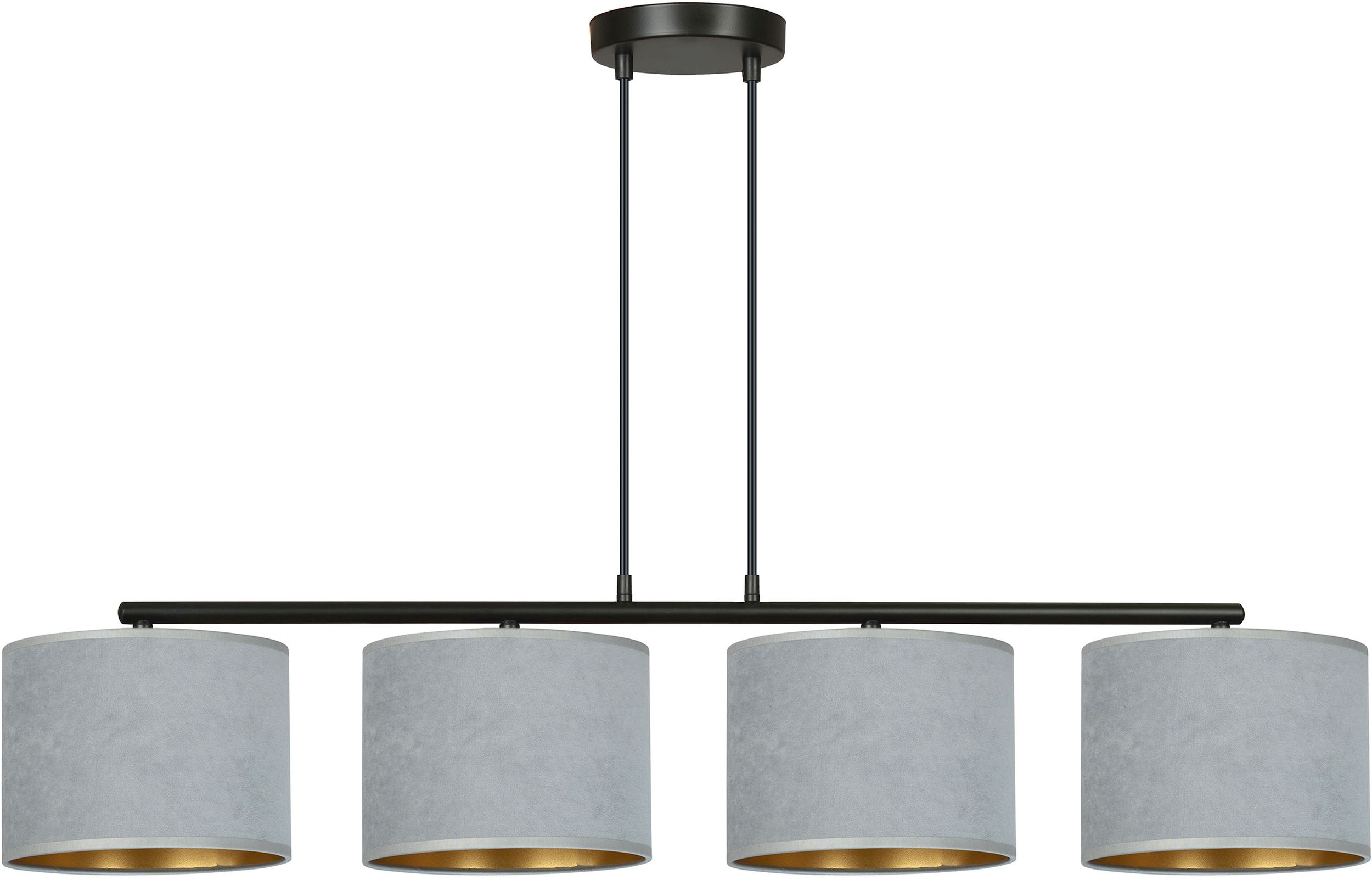 Emibig Hilde Pendelleuchte 1x15 W schwarz-gold-grau/aschfarben 1050/4