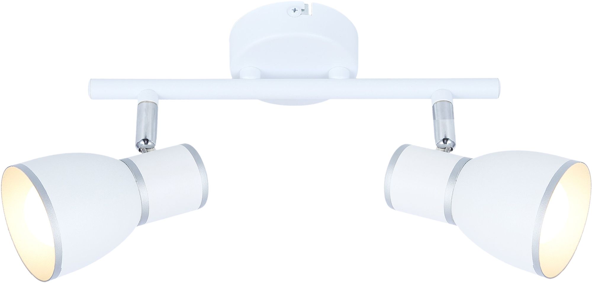 Candellux Fido Deckenlampe 2x40 W weiß-chrom 92-63373