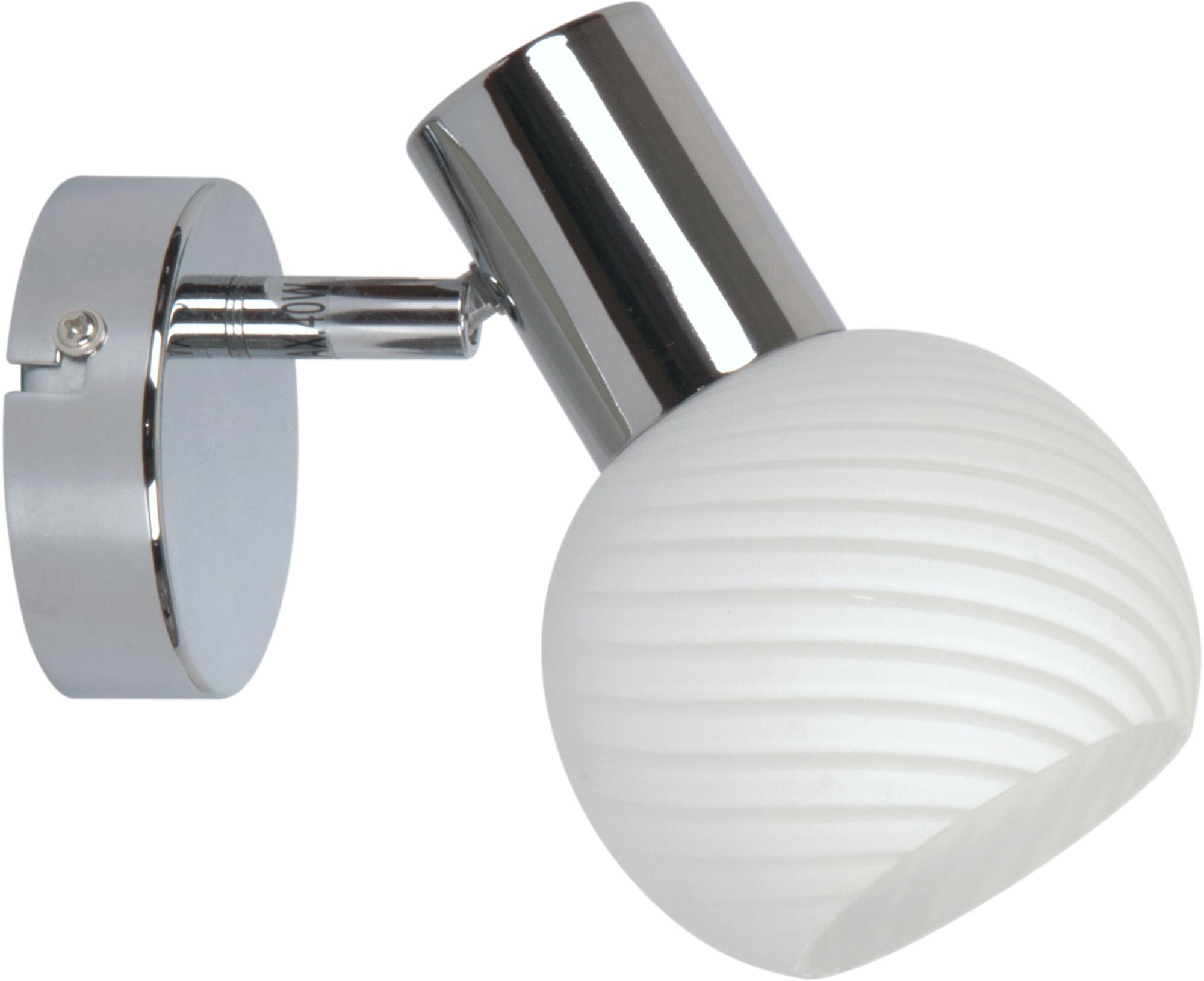 Candellux Turno Leuchter 1x40 W weiß-chrom 91-94189