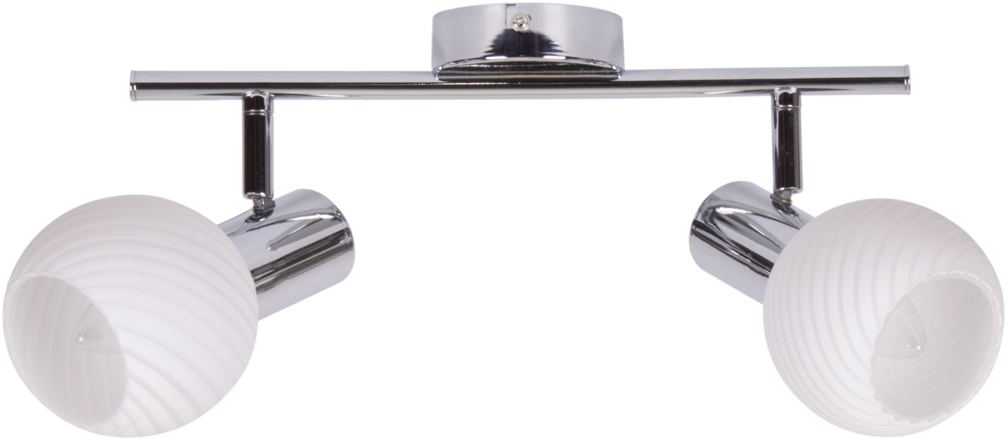 Candellux Turno Deckenlampe 2x40 W weiß-chrom 92-94202