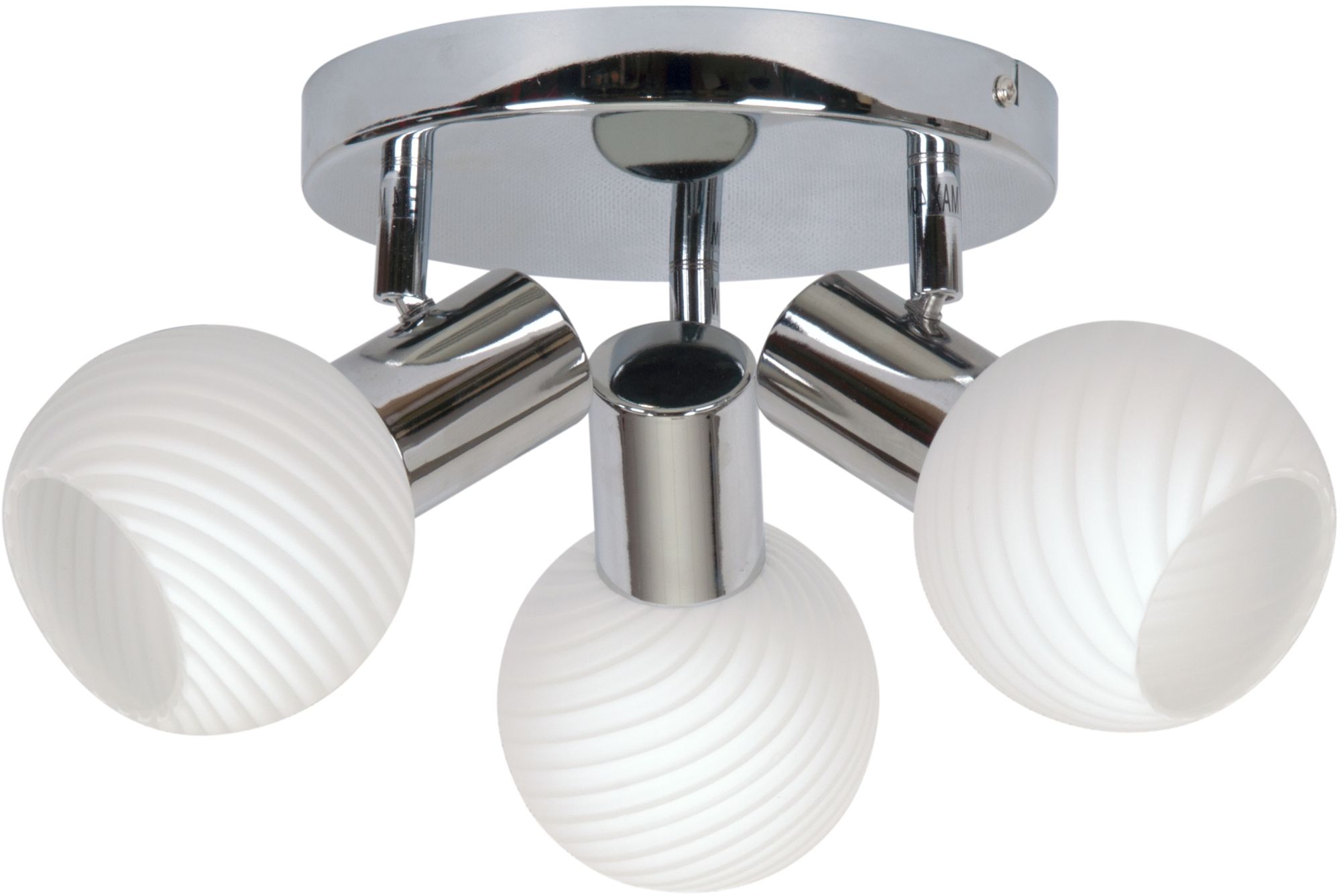 Candellux Turno Deckenlampe 3x40 W weiß-chrom 98-10940