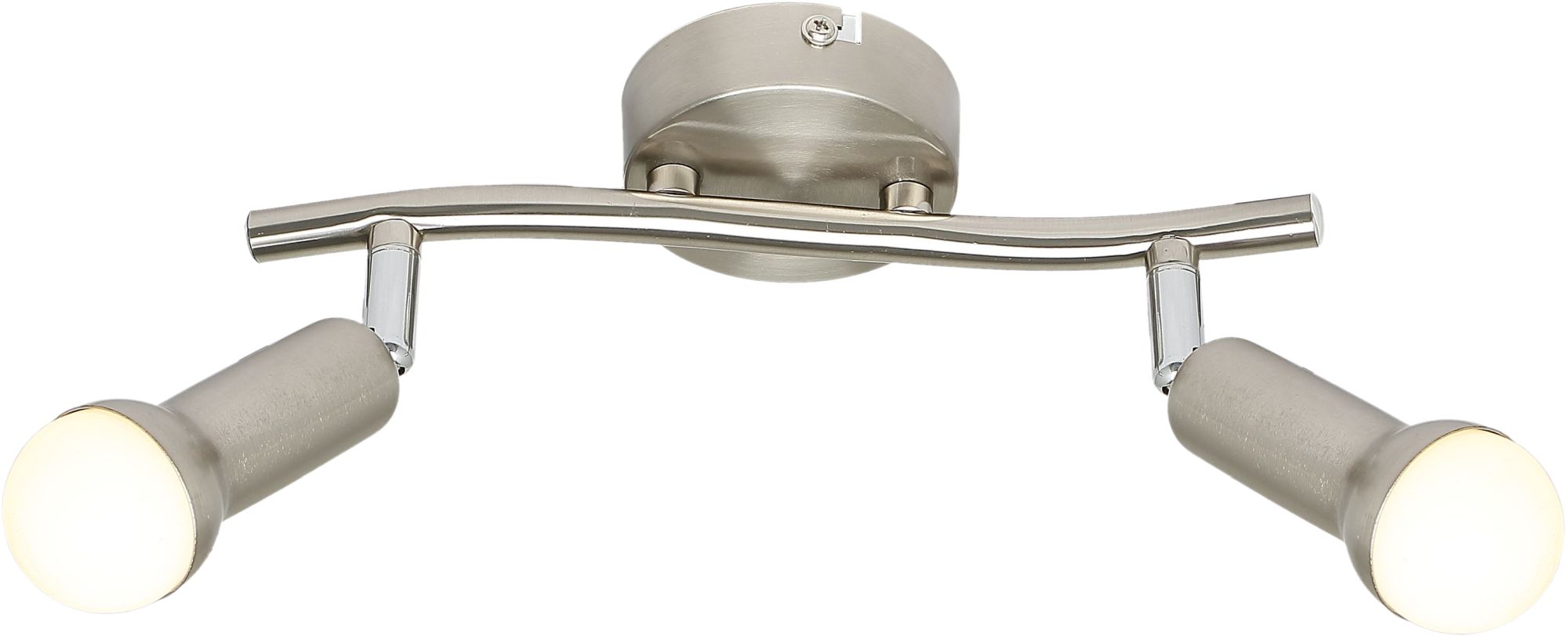 Candellux Arc Deckenlampe 2x40 W nickel 92-63298