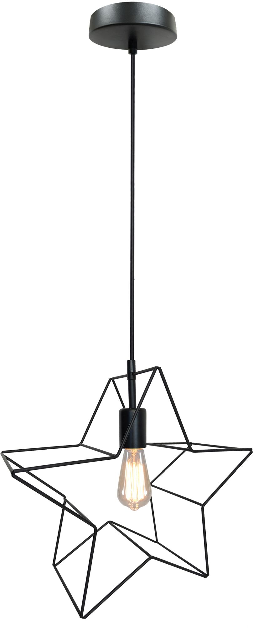 Candellux Gwiazdka Pendelleuchte 1x60 W schwarz 31-64080