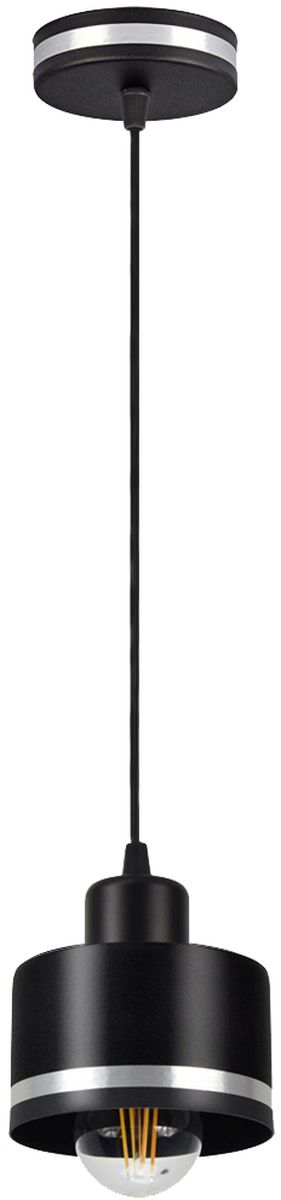 Candellux Wama Pendelleuchte 1x40 W schwarz-chrom 31-00460