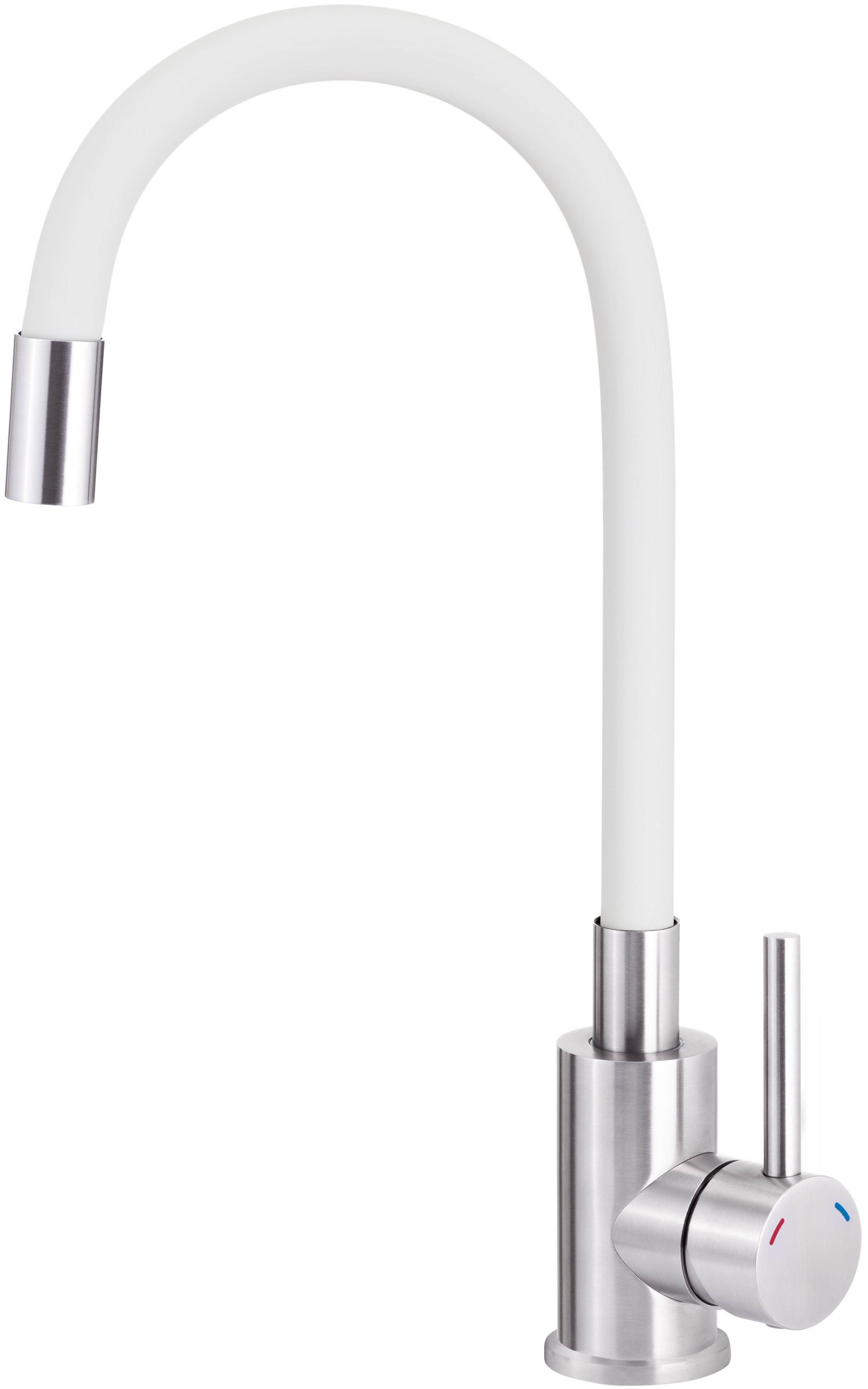 Deante Neo Luno Küchenarmatur Stehend edelstahl-weiß BOC_W720