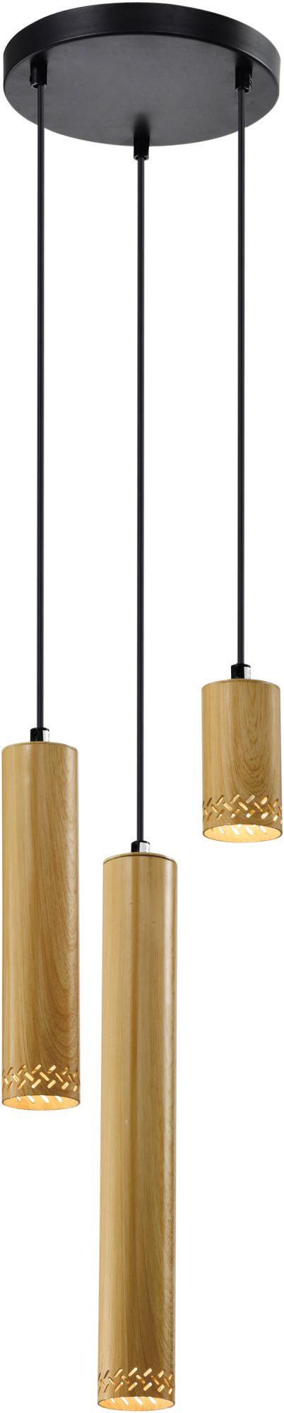 Candellux Tubo Pendelleuchte 3x25 W holz 33-79121