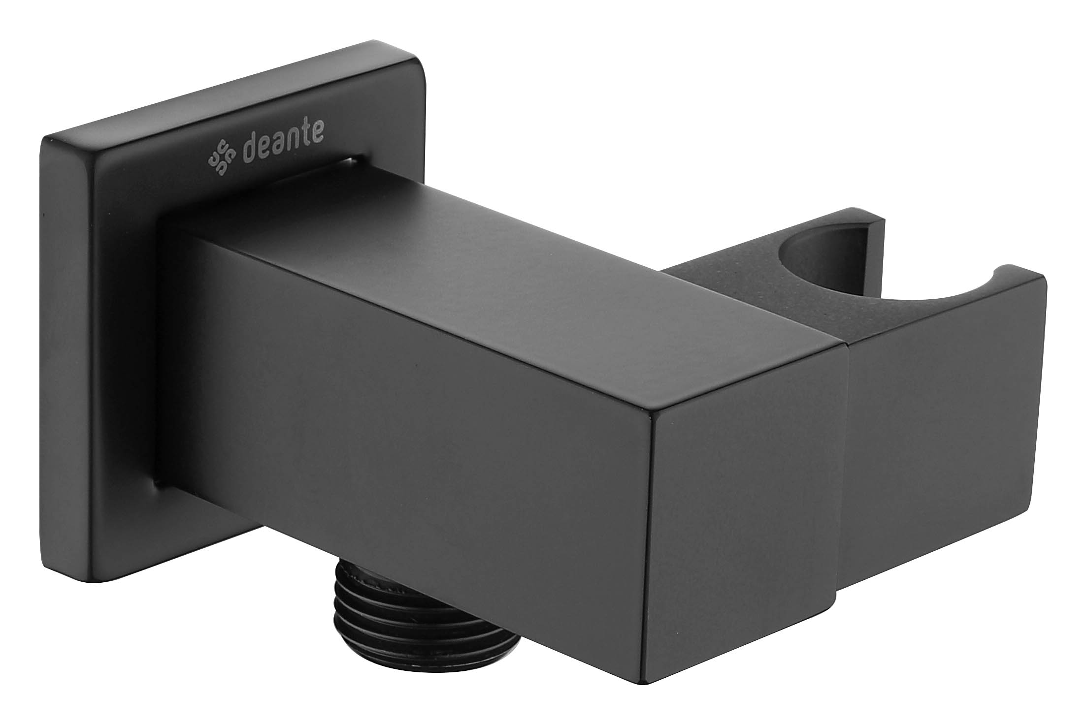 Deante Cascada Winkelanschluss mit Griff schwarz NAC_N58K