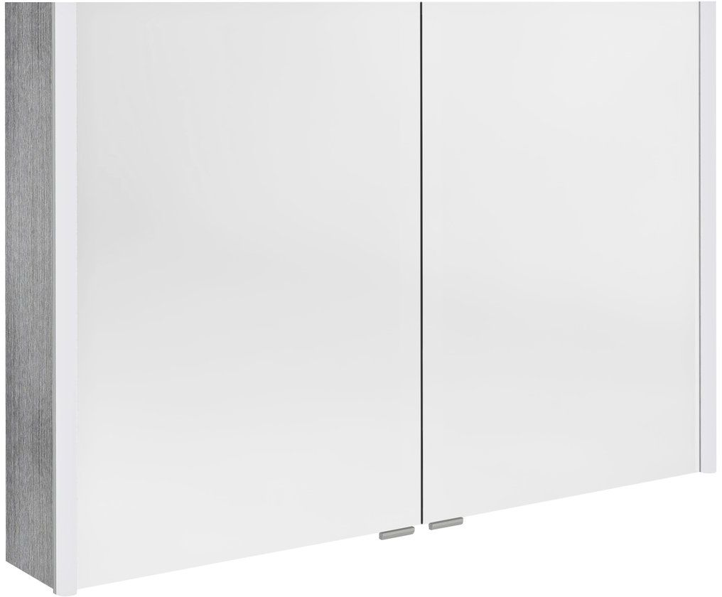 Sapho Alix Kabinett 126x17.5x70 cm Spiegelschrank grau-eiche AX126-0011