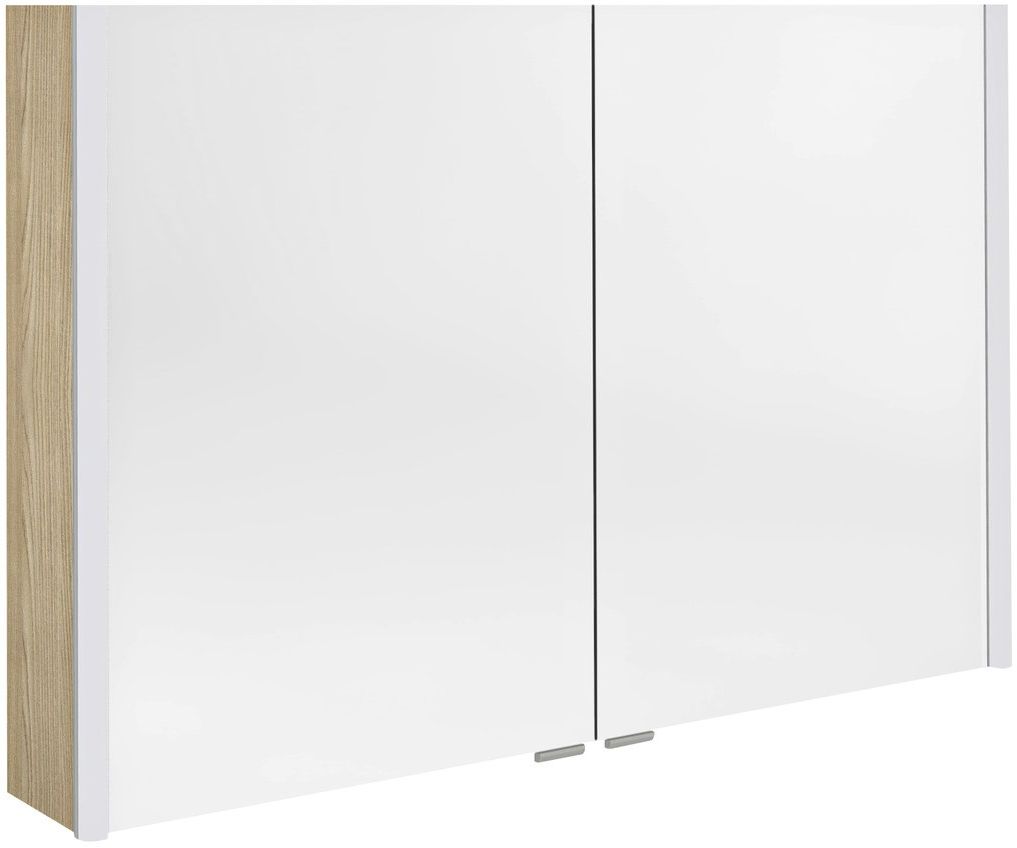 Sapho Alix Kabinett 126x17.5x70 cm Spiegelschrank helle ulme-beige AX126-0013