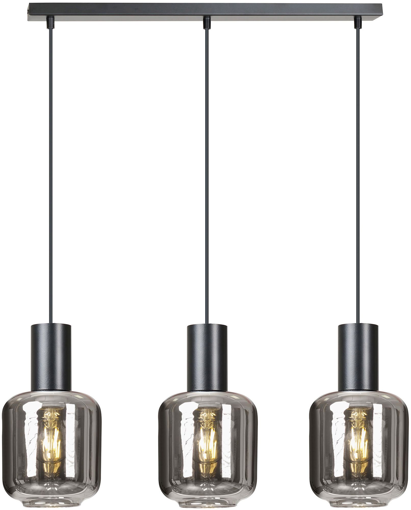 Emibig Ingvar Pendelleuchte 3x60 W schwarz 1014/3