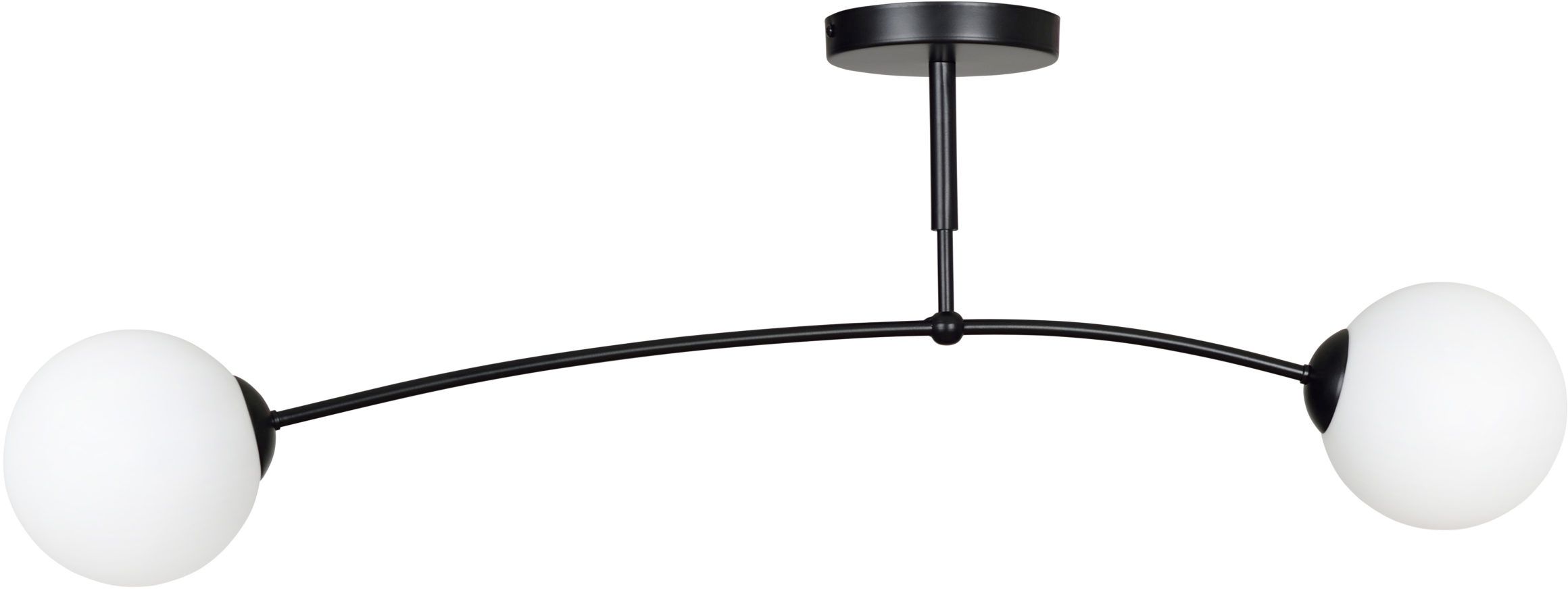 Emibig Pregos Deckenlampe 2x10 W schwarz-milchig 670/2