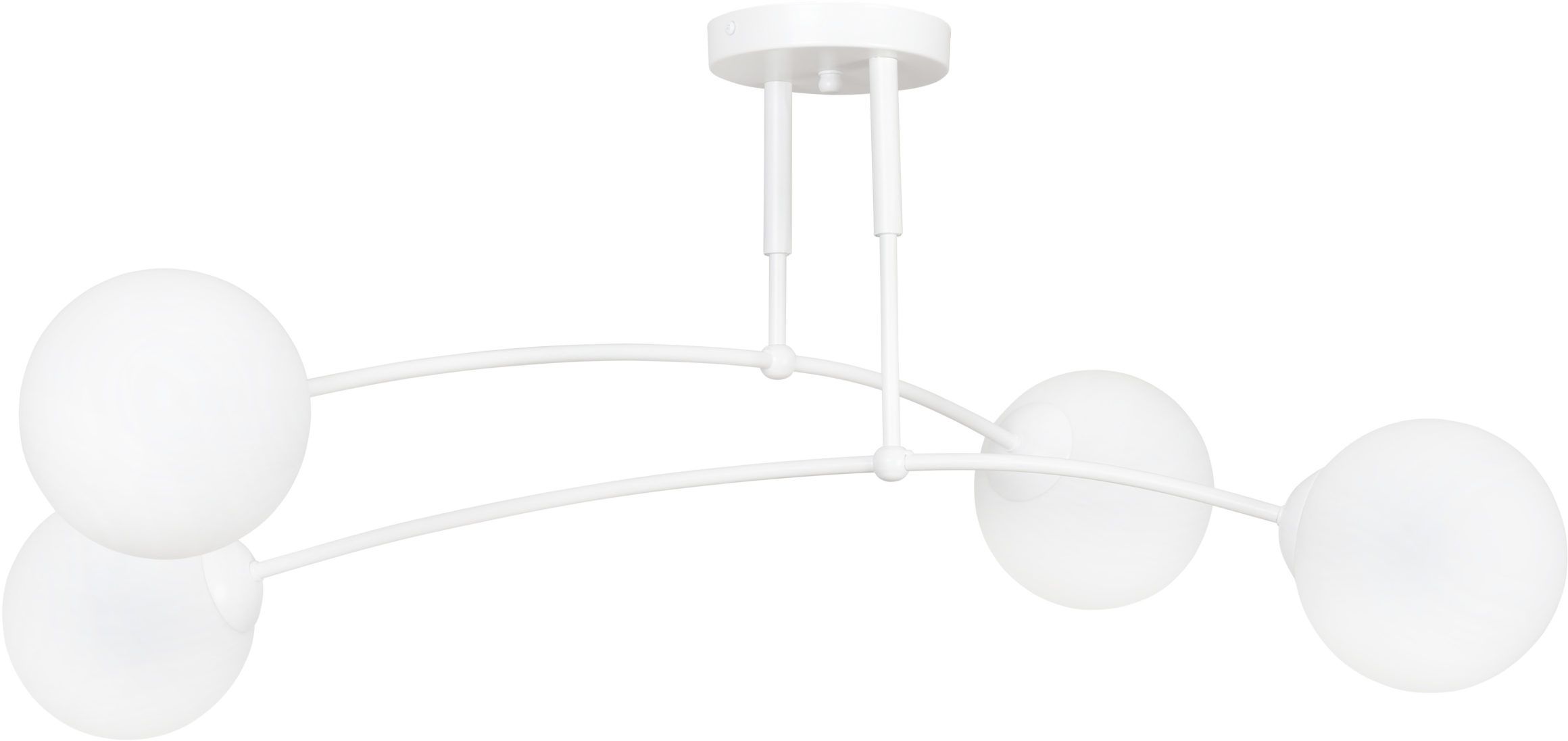 Emibig Pregos Deckenlampe 4x10 W weiß-milchig 671/4