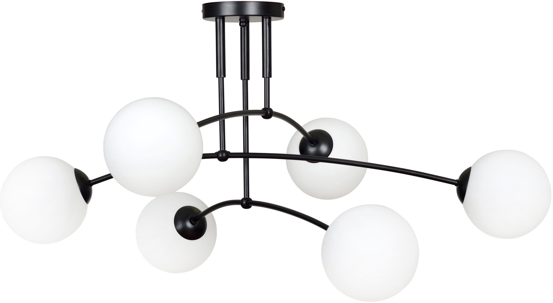 Emibig Pregos Deckenlampe 6x10 W schwarz 670/6