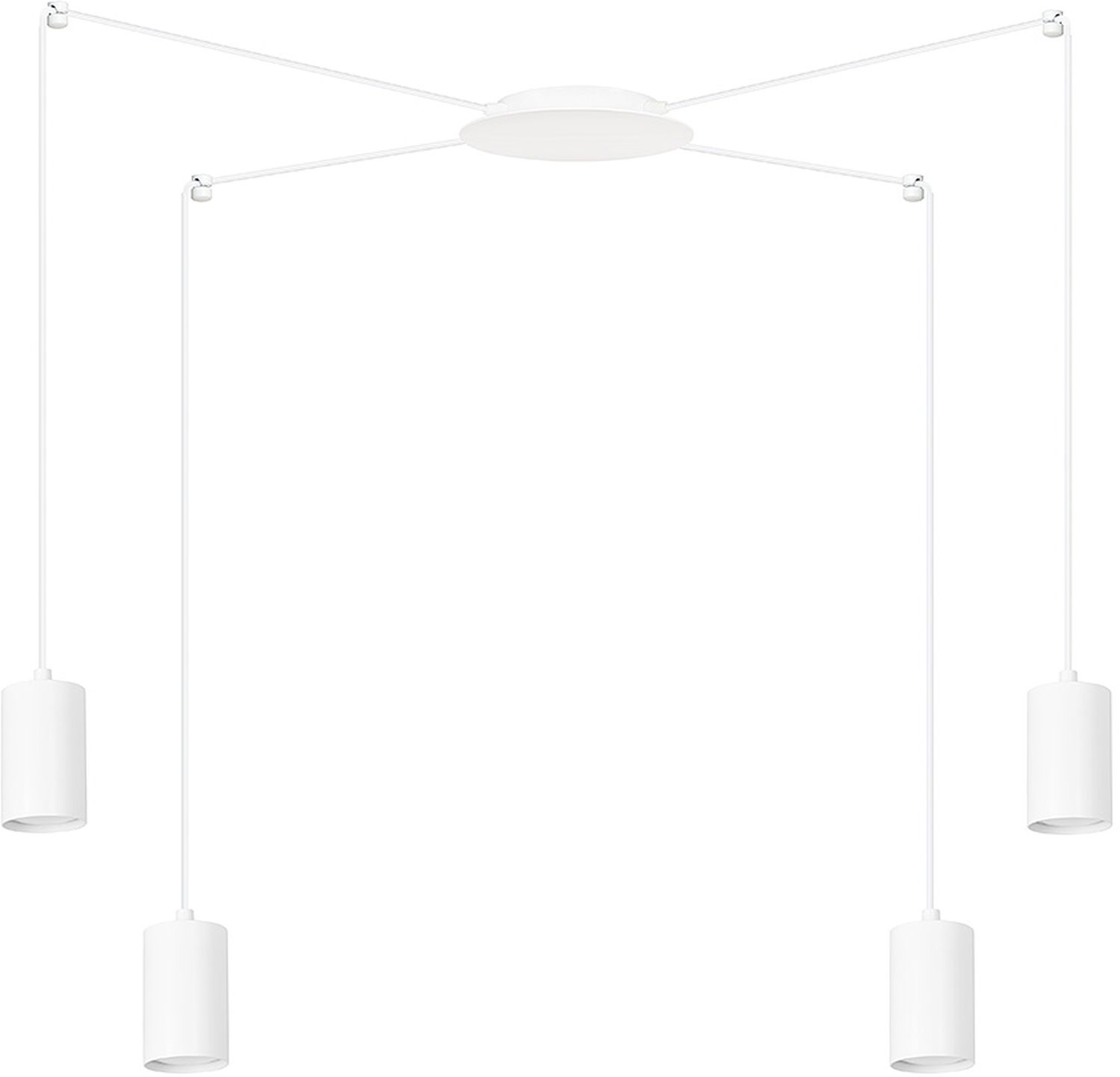 Emibig Traker Pendelleuchte 4x8 W weiß 525/4