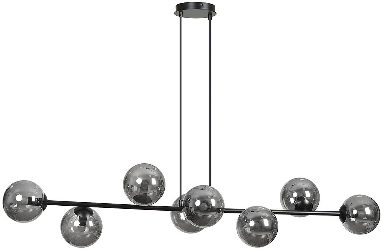 Emibig Rossi Pendelleuchte x10 W schwarz-graphit 875/8