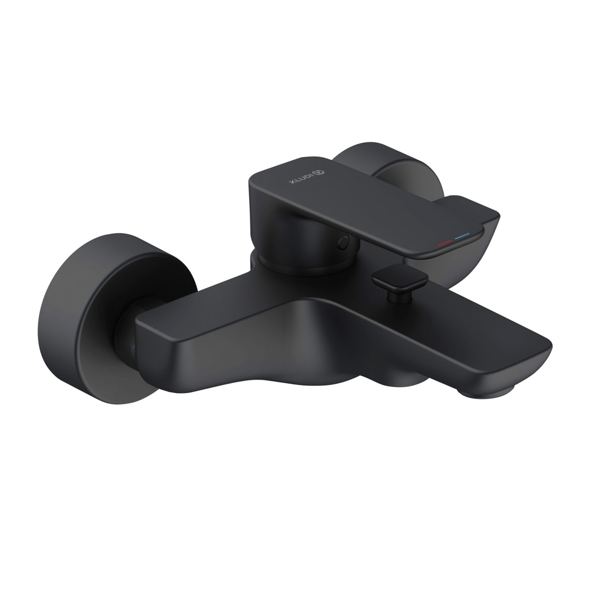 Kludi Pure&Style Badewannen- und Duscharmatur Wandmontage schwarz 406813975