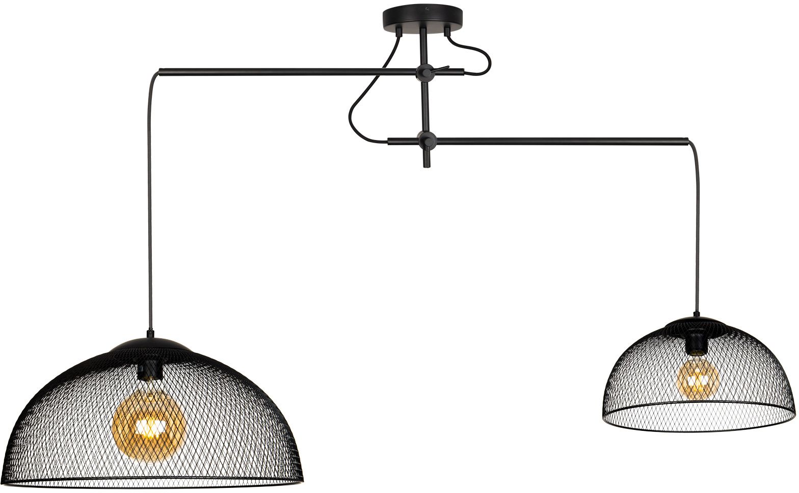 MaxLight Concept Pendelleuchte 2x60 W schwarz P0455