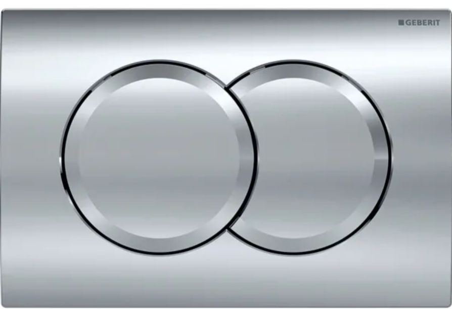 Geberit Delta01 Betätigungsplatte für Toilette glänzender Chrom 115.107.21.1