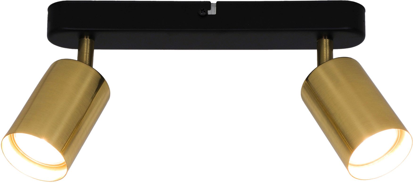 Zuma Line Vila Deckenlampe 2x50 W schwarz-gold GU13013C-2B